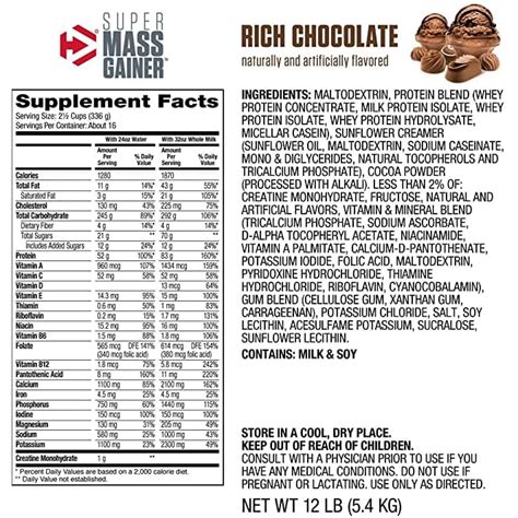 SuperMass Nutrition .